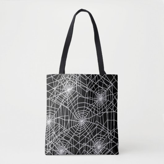 Cool Spooky Spider Webs Tote Bag (Voorkant)