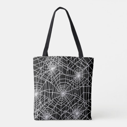 Cool Spooky Spider Webs Tote Bag (Achterkant)