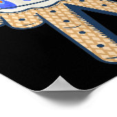 Cool Sport Baseball Home Bord Drip met Sprinkles Poster (Hoek)