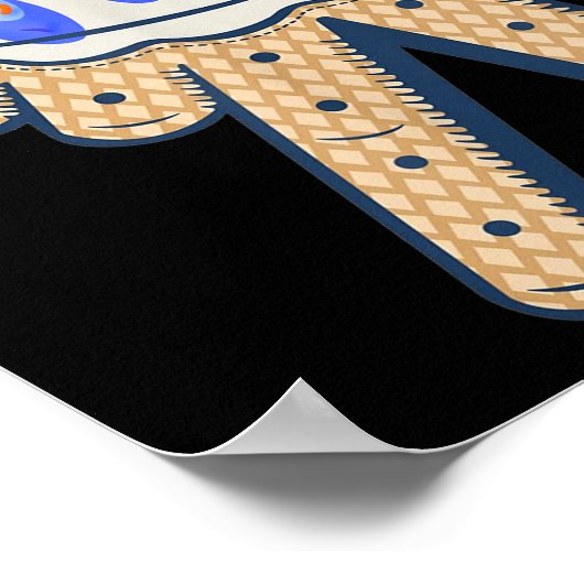 Cool Sport Baseball Home Bord Drip met Sprinkles Poster (Hoek)