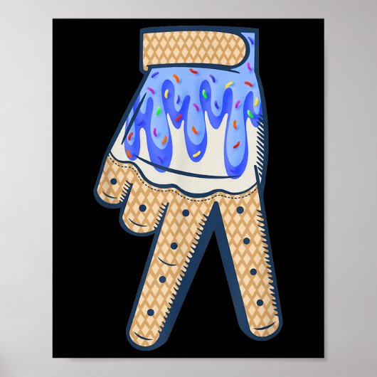 Cool Sport Baseball Home Bord Drip met Sprinkles Poster (Voorkant)