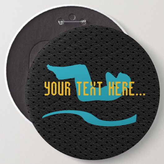 Cool Sport Gym Work Out Yoga Button (Voorkant /achterkant)