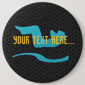 Cool Sport Gym Work Out Yoga Button (Voorkant)