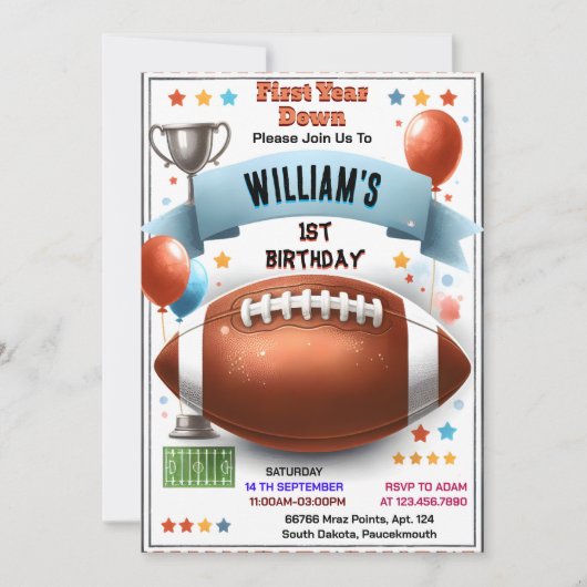 Cool Sport kinder jongens ticket Football 1e Verja Kaart (Voorkant)