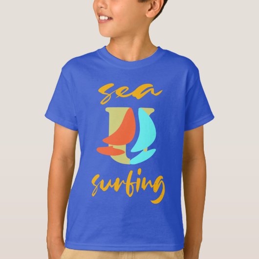 Cool Sport Surfen Windsurfen T-shirt (Voorkant)