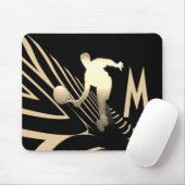 Cool Sport Tennis Logo Custom Monogram Mousepad Muismat (Met muis)