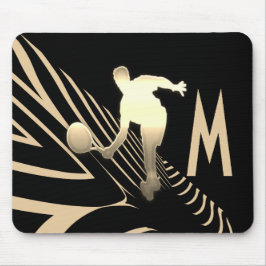 Cool Sport Tennis Logo Custom Monogram Mousepad Muismat
