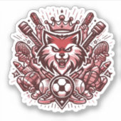 Cool Sports Liefhebbers Sticker (Voorkant)