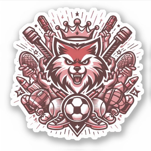 Cool Sports Liefhebbers Sticker (Voorkant)