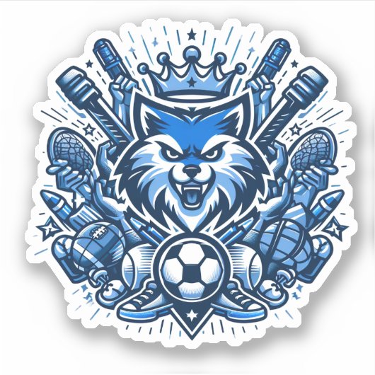 Cool Sports Liefhebbers Sticker (Voorkant)