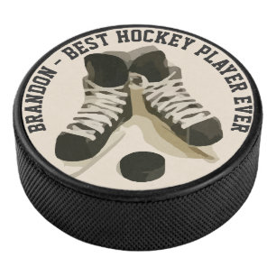 Cool Sporty Best Hockey Player Ever Hockey Schaats Puck