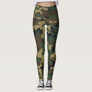 Cool Sporty en Stijlvol Camouflage Patroon Leggings