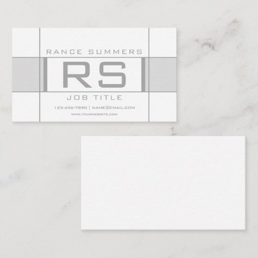 Cool Sporty Geometric Visitekaartje (Voorkant / Achterkant)