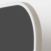 Cool Sporty Grey Black PICKLEBALL Text Stripes Pickleball Paddle (Links Detail)