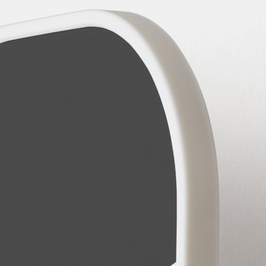 Cool Sporty Grey Black PICKLEBALL Text Stripes Pickleball Paddle (Links Detail)