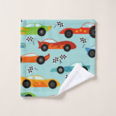 Cool Sporty Race Cars Kinder Bad Handdoek (Wasdoekje)