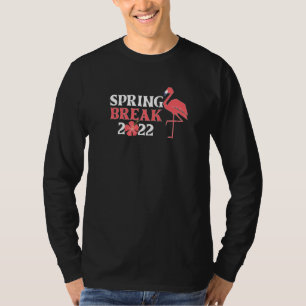 Cool Spring Break 2022 Florida Flamingo Family Mat T-shirt
