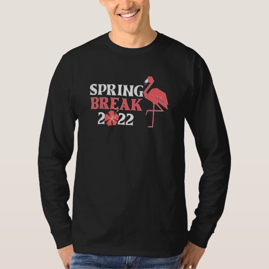 Cool Spring Break 2022 Florida Flamingo Family Mat T-shirt (Voorkant)