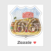 Cool Springs op Route 66 Sticker (Vel)