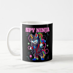 Cool Spy Gaming Ninja Gamer Unicorn Ninja Boy Girl Koffiemok
