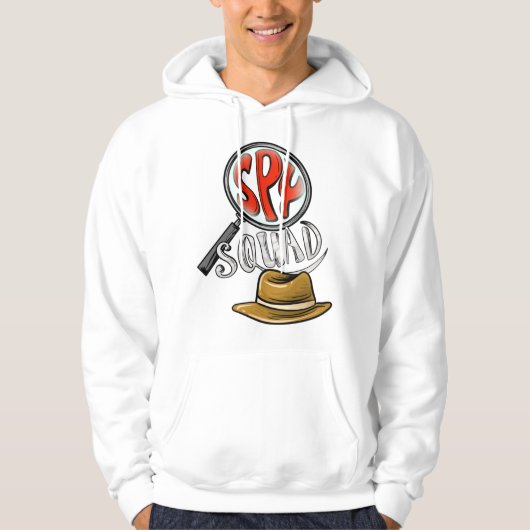 Cool Spy Squad Kinder Funny Secret Agent Group C Hoodie (Voorkant)