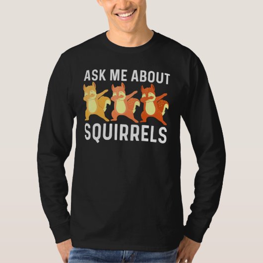 Cool Squirrel Art voor Mannen Chipmunk Prairie F T-shirt (Voorkant)