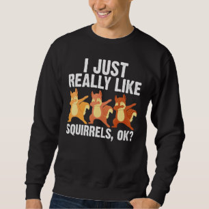 Cool Squirrel Art voor Mannen Chipmunk Prairie F Trui