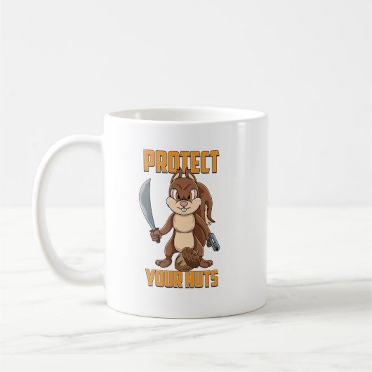 Cool Squirrel bescherm je Nuts Squirrel Hunters G Koffiemok (Links)