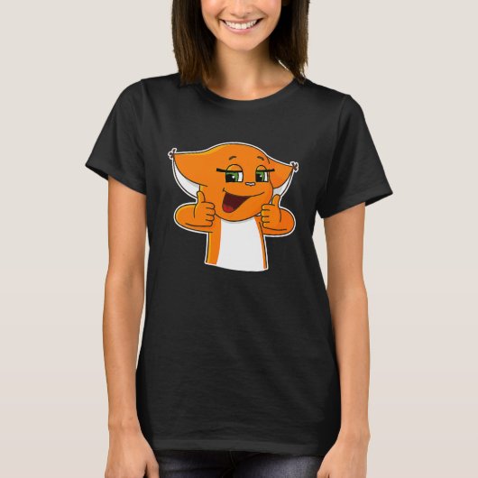 Cool Squirrel Holding Thumbs Up T-shirt (Voorkant)