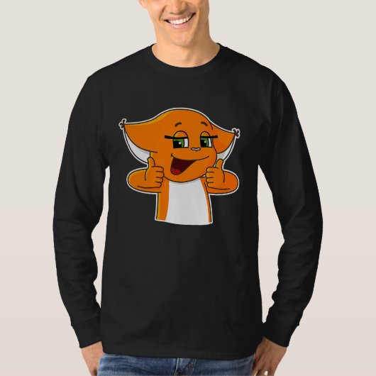 Cool Squirrel Holding Thumbs Up T-shirt (Voorkant)