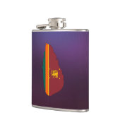 Cool Sri Lanka Flagkaart Heupfles (Links)