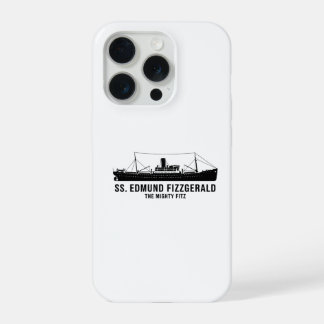 Cool SS Edmund Fitzgerald Mighty Fitz Great Lakes  iPhone 15 Pro Case