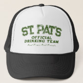 Cool St Patricks's Day drink team trucker hoed Trucker Pet (Voorkant)