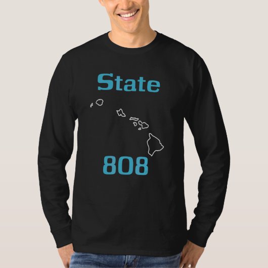 Cool Staat 808 Hawaii Netnummer T-shirt (Voorkant)