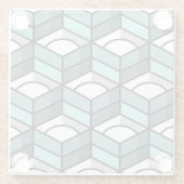 Cool Stair Stepping 3-dimensionaal patroon Glazen Onderzetter (Achterkant)