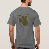 Cool Stamp voor de drummer T-shirt (Achterkant)