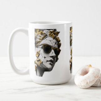 Cool standbeeld met zonnebril – Oude wijsheid mode Koffiemok