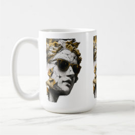 Cool standbeeld met zonnebril – Oude wijsheid mode Koffiemok