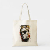 Cool standbeeld met zonnebril – Oude wijsheid mode Tote Bag (Achterkant)
