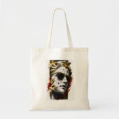 Cool standbeeld met zonnebril – Oude wijsheid mode Tote Bag (Voorkant)