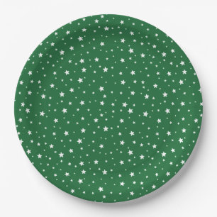 Cool Stars Green Kerstfeestdag Papieren Bordje