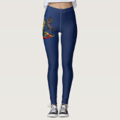 Cool State of Pennsylvania Flag Mode Leggings (Voorkant)