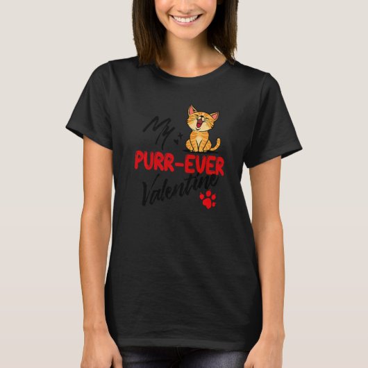 Cool Statement Cat Romantic Love Valentine's Day P T-shirt (Voorkant)