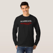 Cool Statement Getrouwd Valentijnsdag Partnerschap T-shirt (Voorkant volledig)