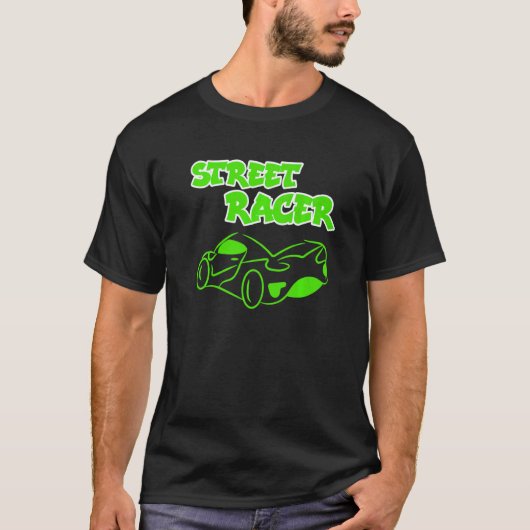 Cool Statement Racing Automobiele Auto Driver Race T-shirt (Voorkant)