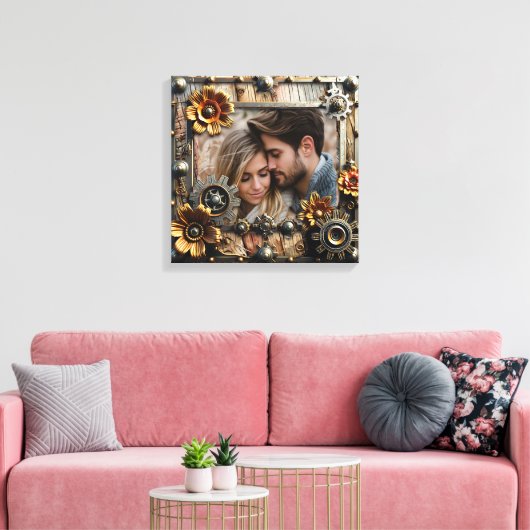Cool Steampunk Gepersonaliseerde Foto Canvas Afdruk (Insitu (Woonkamer))