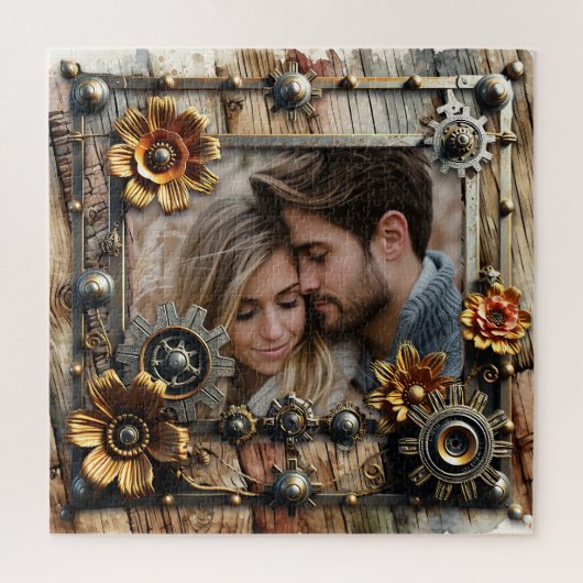 Cool Steampunk Gepersonaliseerde Foto Legpuzzel (Verticaal)