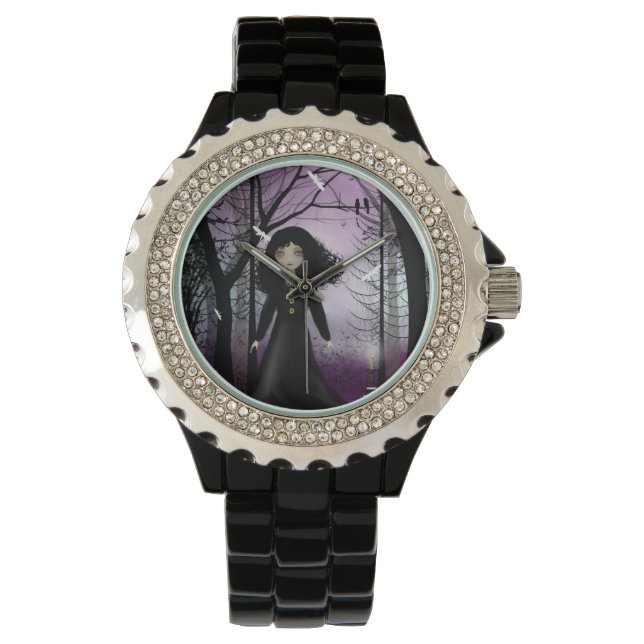 Cool Steampunk Gothic Meisje Dames Horloge (Voorkant)