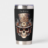 Cool steampunk liefhebbers naam toevoegen geïsoleerde drinkbeker