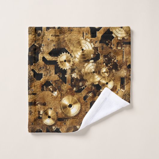 Cool Steampunk-ontwerp Bad Handdoek (Wasdoekje)